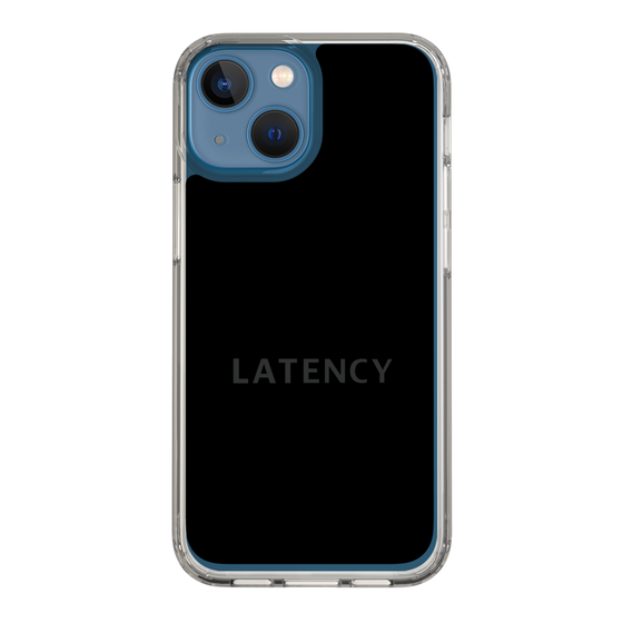 スリムプロテクションケース［ LATENCY - Logotype - Black ］