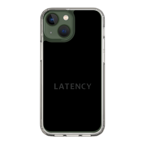 スリムプロテクションケース［ LATENCY - Logotype - Black ］