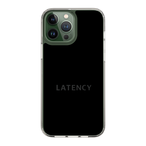 スリムプロテクションケース［ LATENCY - Logotype - Black ］