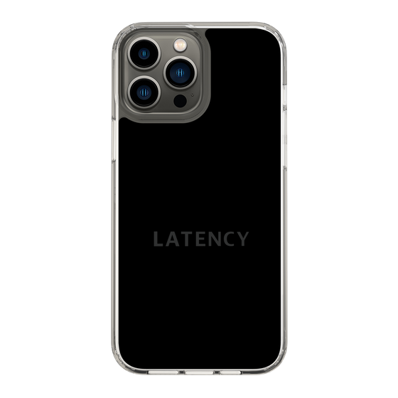 スリムプロテクションケース［ LATENCY - Logotype - Black ］
