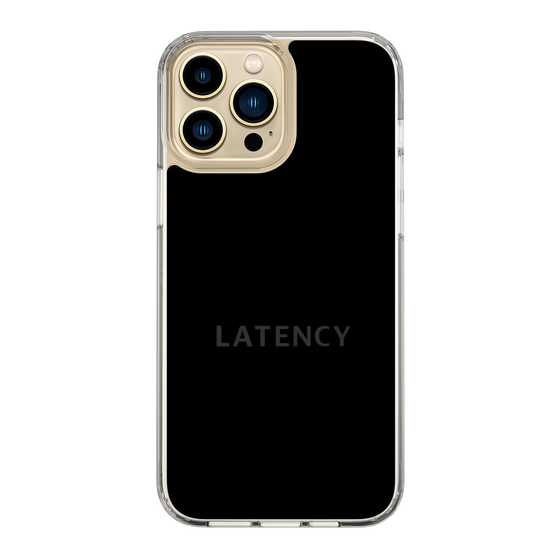 スリムプロテクションケース［ LATENCY - Logotype - Black ］