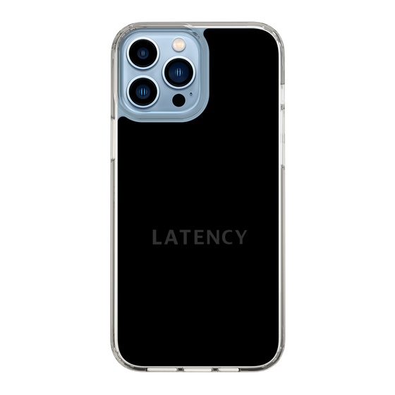 スリムプロテクションケース［ LATENCY - Logotype - Black ］
