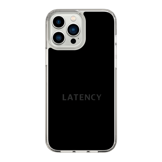 スリムプロテクションケース［ LATENCY - Logotype - Black ］