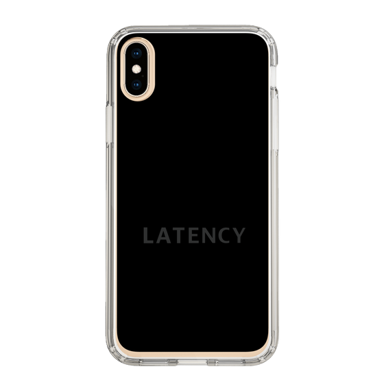 スリムプロテクションケース［ LATENCY - Logotype - Black ］