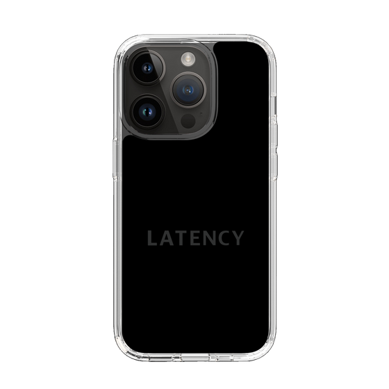 スリムプロテクションケース［ LATENCY - Logotype - Black ］