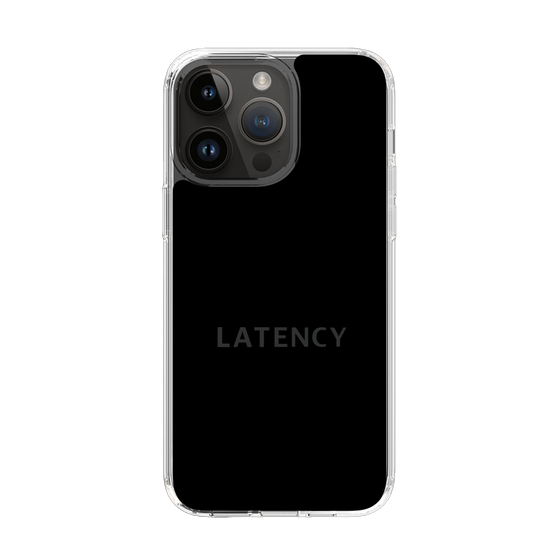 スリムプロテクションケース［ LATENCY - Logotype - Black ］