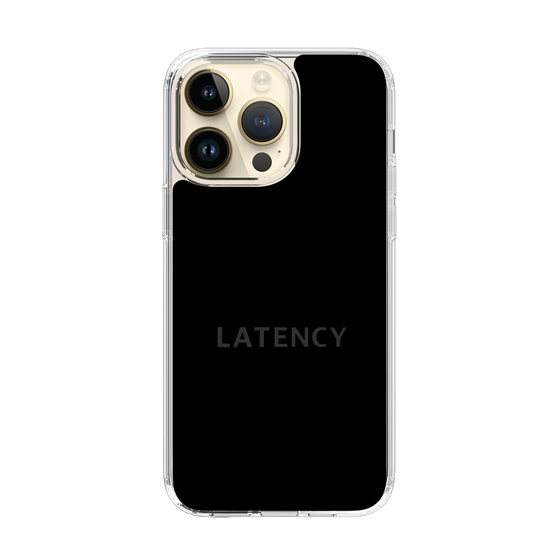 スリムプロテクションケース［ LATENCY - Logotype - Black ］