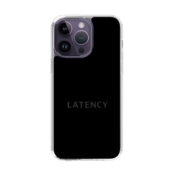 スリムプロテクションケース［ LATENCY - Logotype - Black ］