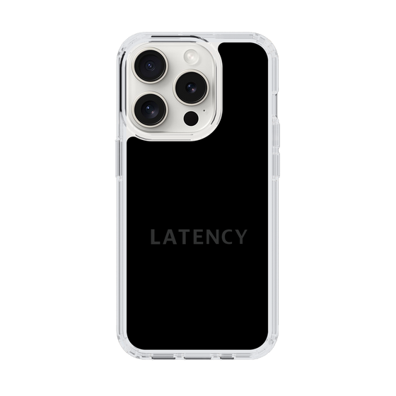 スリムプロテクションケース［ LATENCY - Logotype - Black ］