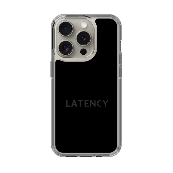 スリムプロテクションケース［ LATENCY - Logotype - Black ］