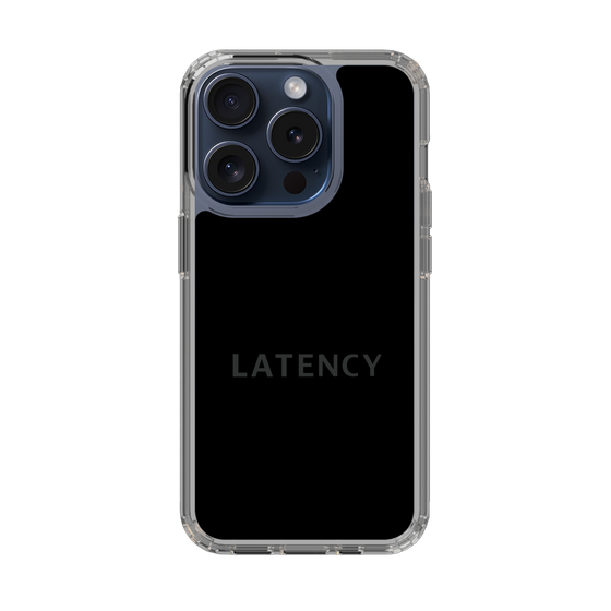 スリムプロテクションケース［ LATENCY - Logotype - Black ］
