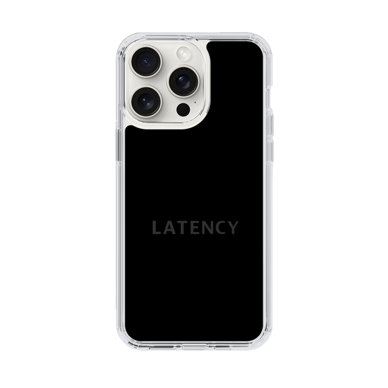 スリムプロテクションケース［ LATENCY - Logotype - Black ］