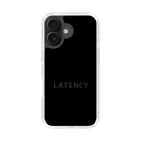 スリムプロテクションケース［ LATENCY - Logotype - Black ］