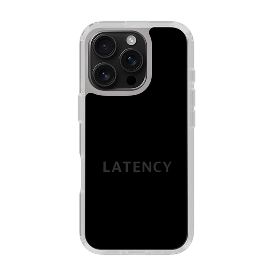 スリムプロテクションケース［ LATENCY - Logotype - Black ］