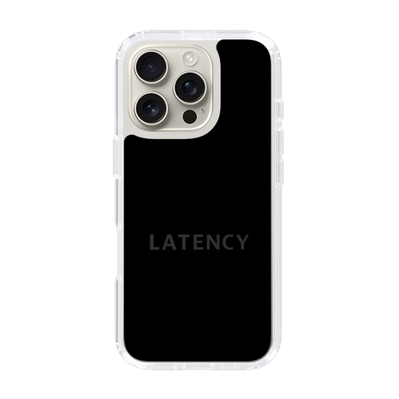 スリムプロテクションケース［ LATENCY - Logotype - Black ］