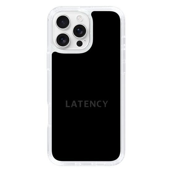 スリムプロテクションケース［ LATENCY - Logotype - Black ］