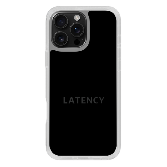 スリムプロテクションケース［ LATENCY - Logotype - Black ］