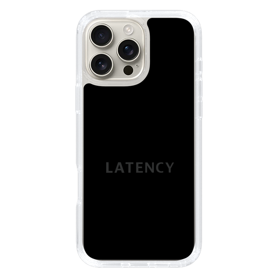 スリムプロテクションケース［ LATENCY - Logotype - Black ］