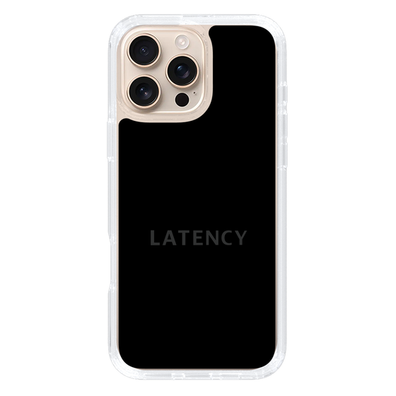 スリムプロテクションケース［ LATENCY - Logotype - Black ］