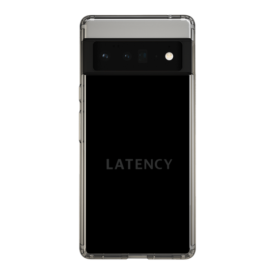 スリムプロテクションケース［ LATENCY - Logotype - Black ］