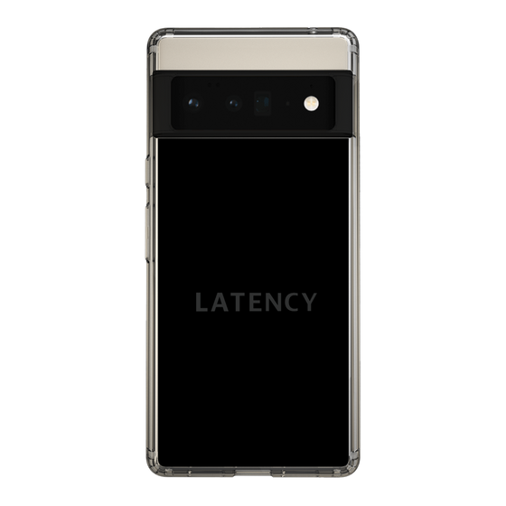 スリムプロテクションケース［ LATENCY - Logotype - Black ］