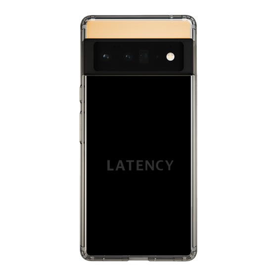 スリムプロテクションケース［ LATENCY - Logotype - Black ］