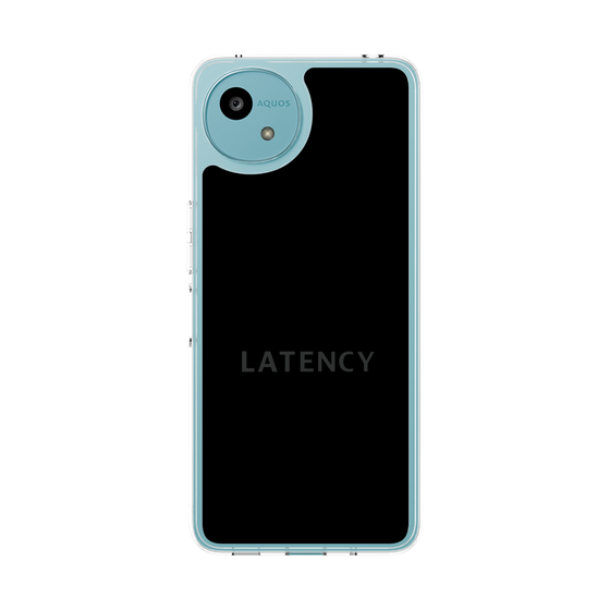 スリムプロテクションケース［ LATENCY - Logotype - Black ］