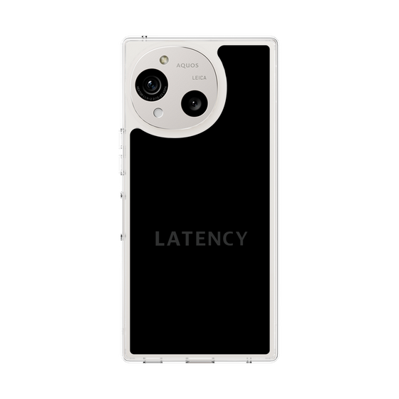 スリムプロテクションケース［ LATENCY - Logotype - Black ］