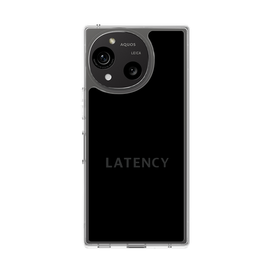 スリムプロテクションケース［ LATENCY - Logotype - Black ］