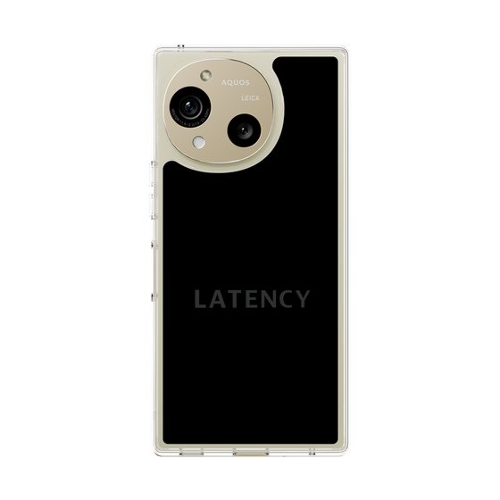 スリムプロテクションケース［ LATENCY - Logotype - Black ］