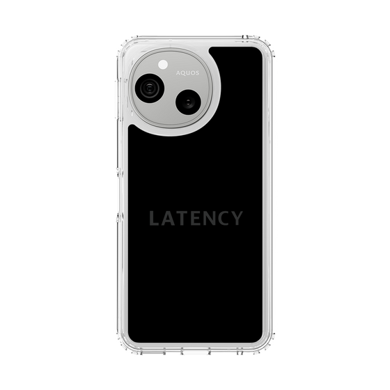 スリムプロテクションケース［ LATENCY - Logotype - Black ］