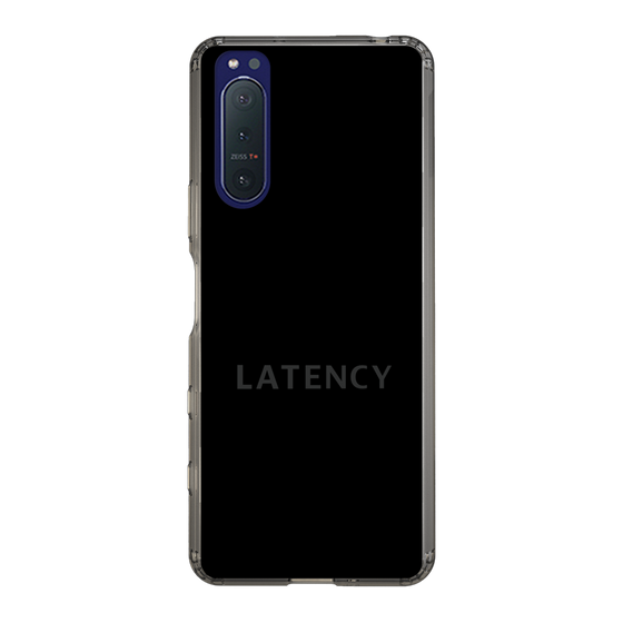 スリムプロテクションケース［ LATENCY - Logotype - Black ］