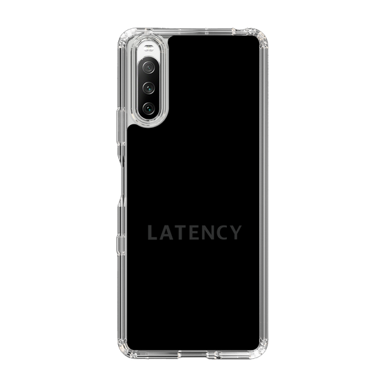 スリムプロテクションケース［ LATENCY - Logotype - Black ］