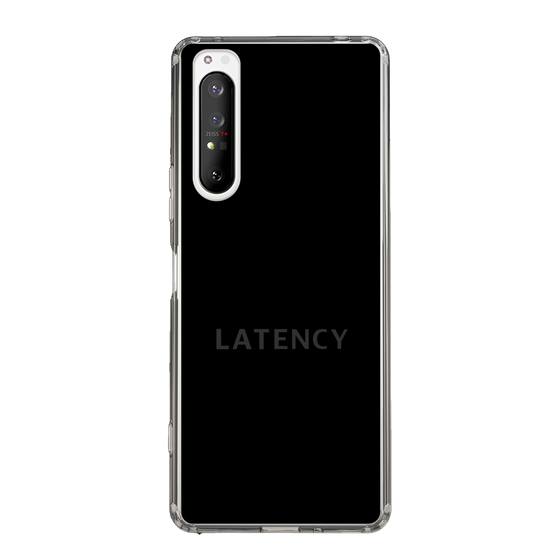 スリムプロテクションケース［ LATENCY - Logotype - Black ］