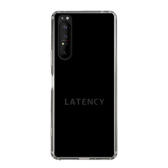 スリムプロテクションケース［ LATENCY - Logotype - Black ］