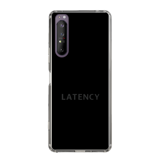 スリムプロテクションケース［ LATENCY - Logotype - Black ］