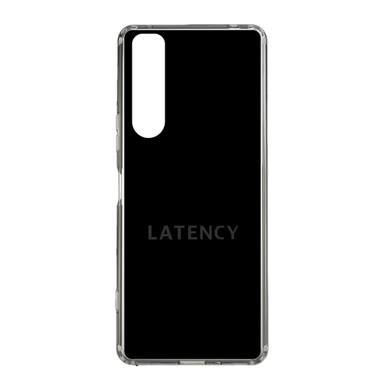 スリムプロテクションケース［ LATENCY - Logotype - Black ］