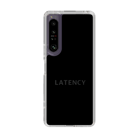 スリムプロテクションケース［ LATENCY - Logotype - Black ］