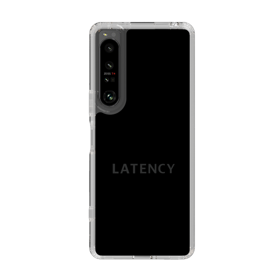 スリムプロテクションケース［ LATENCY - Logotype - Black ］