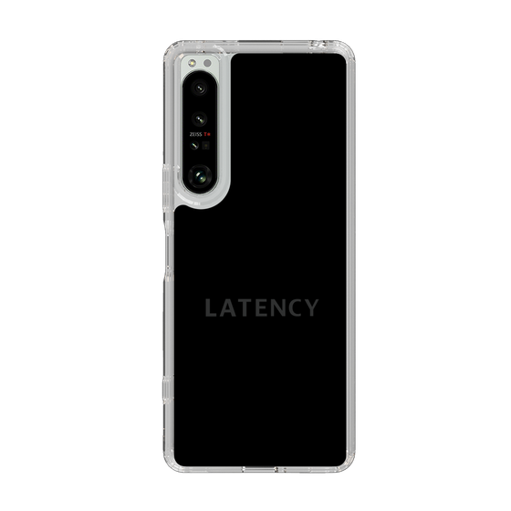 スリムプロテクションケース［ LATENCY - Logotype - Black ］