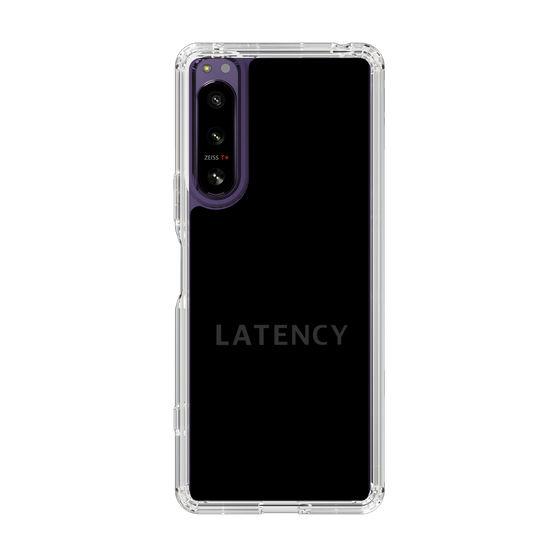 スリムプロテクションケース［ LATENCY - Logotype - Black ］