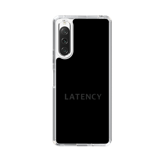 スリムプロテクションケース［ LATENCY - Logotype - Black ］