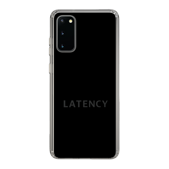スリムプロテクションケース［ LATENCY - Logotype - Black ］