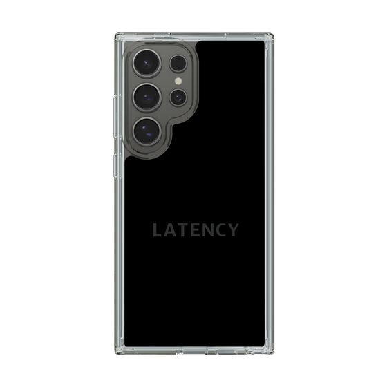 スリムプロテクションケース［ LATENCY - Logotype - Black ］