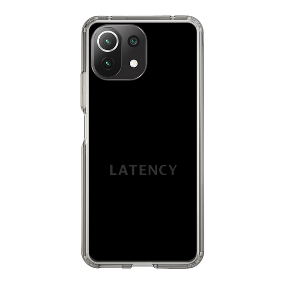 スリムプロテクションケース［ LATENCY - Logotype - Black ］