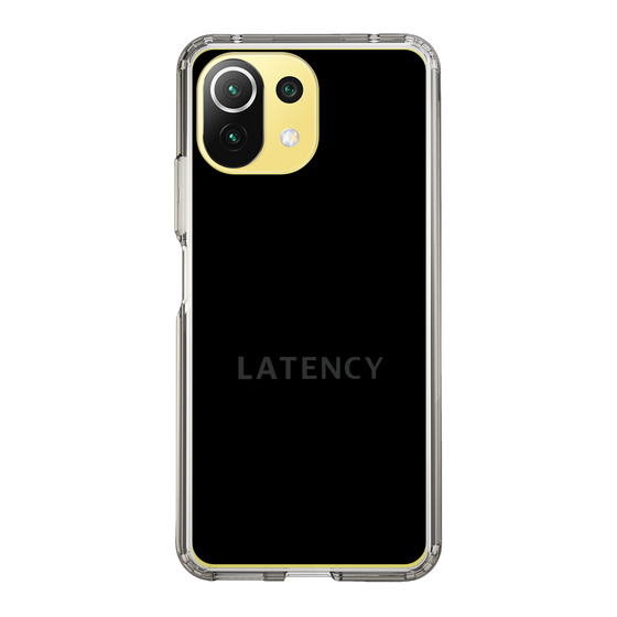 スリムプロテクションケース［ LATENCY - Logotype - Black ］