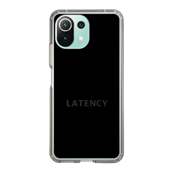 スリムプロテクションケース［ LATENCY - Logotype - Black ］