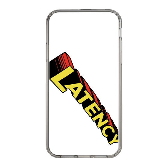 スリムプロテクションケース［ LATENCY - Rock logo - Clear ］