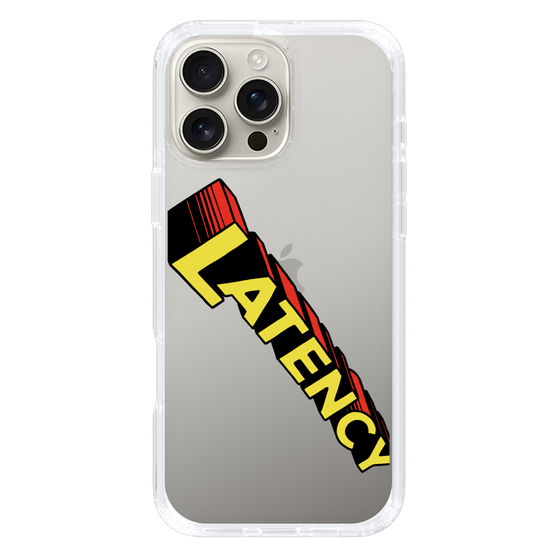 スリムプロテクションケース［ LATENCY - Rock logo - Clear ］