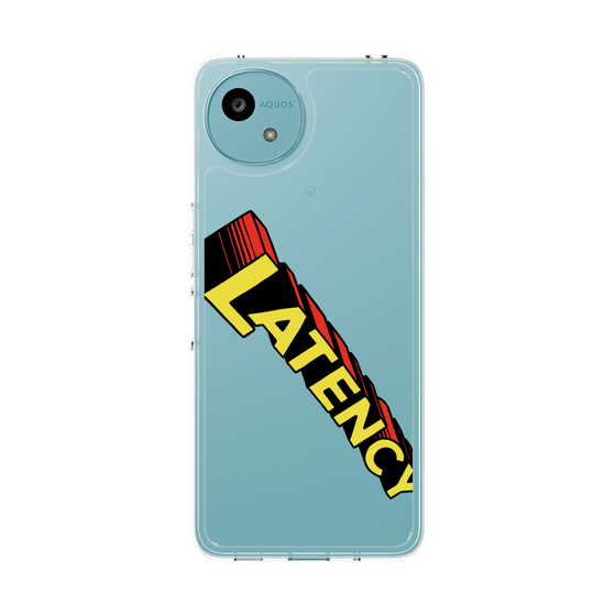 スリムプロテクションケース［ LATENCY - Rock logo - Clear ］